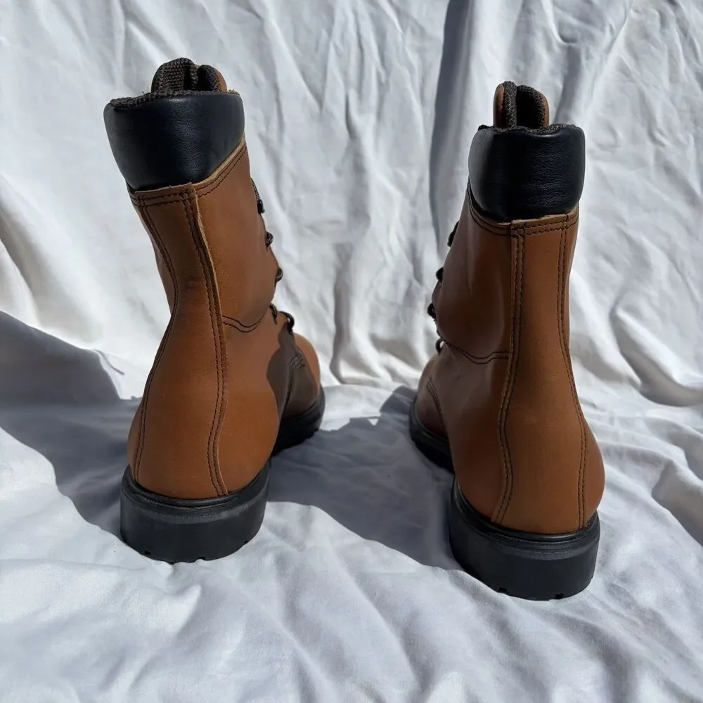 Red Wing 6015 GoreTex Waterproof Work Boots USA Made Sz 11D Brown Leather Safety